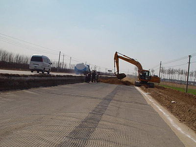 長沙空港城PPP項目土工格柵工程
